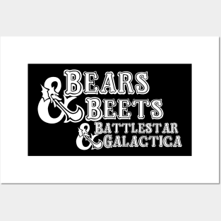 Bears Beets Dungeons and Dragons Posters and Art